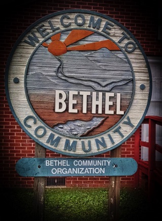 BETHEL RURAL COMMUNITY ORGANIZATION LOGO SIGN:


Bethel Rural Community Organization focuses on preserving the rich natural heritage of the community symbolized by the sunburst, mountains, valleys, and streams, and river depicted on the sign.